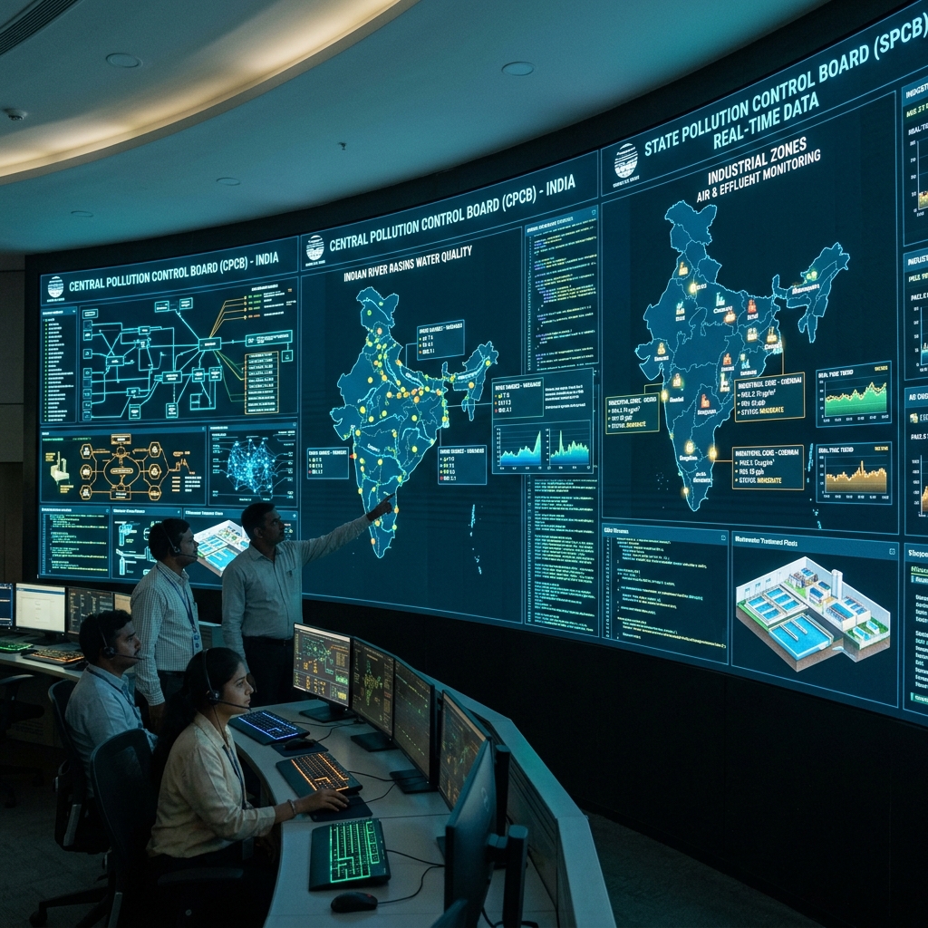 CPCB Control Center Telemetry Video Wall