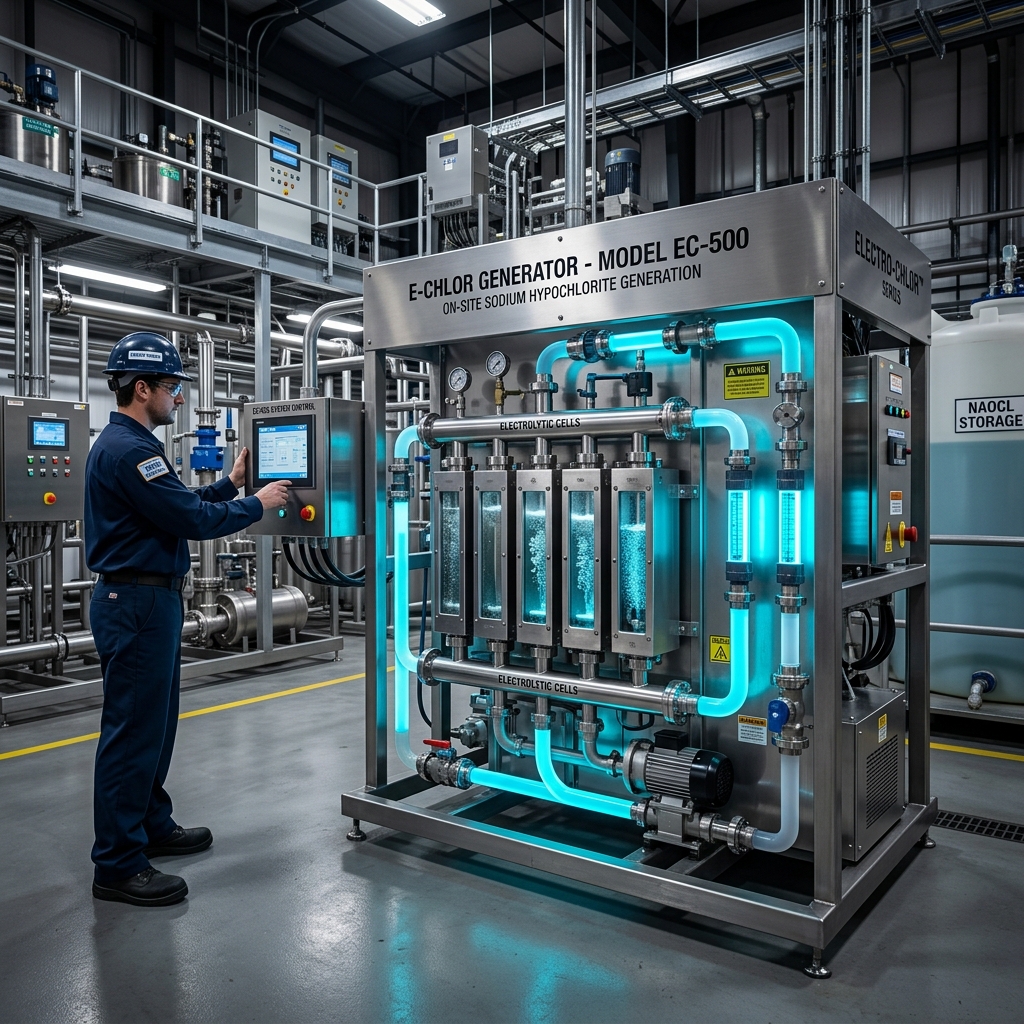 Electro-Chlorination Electrolytic Cell Unit